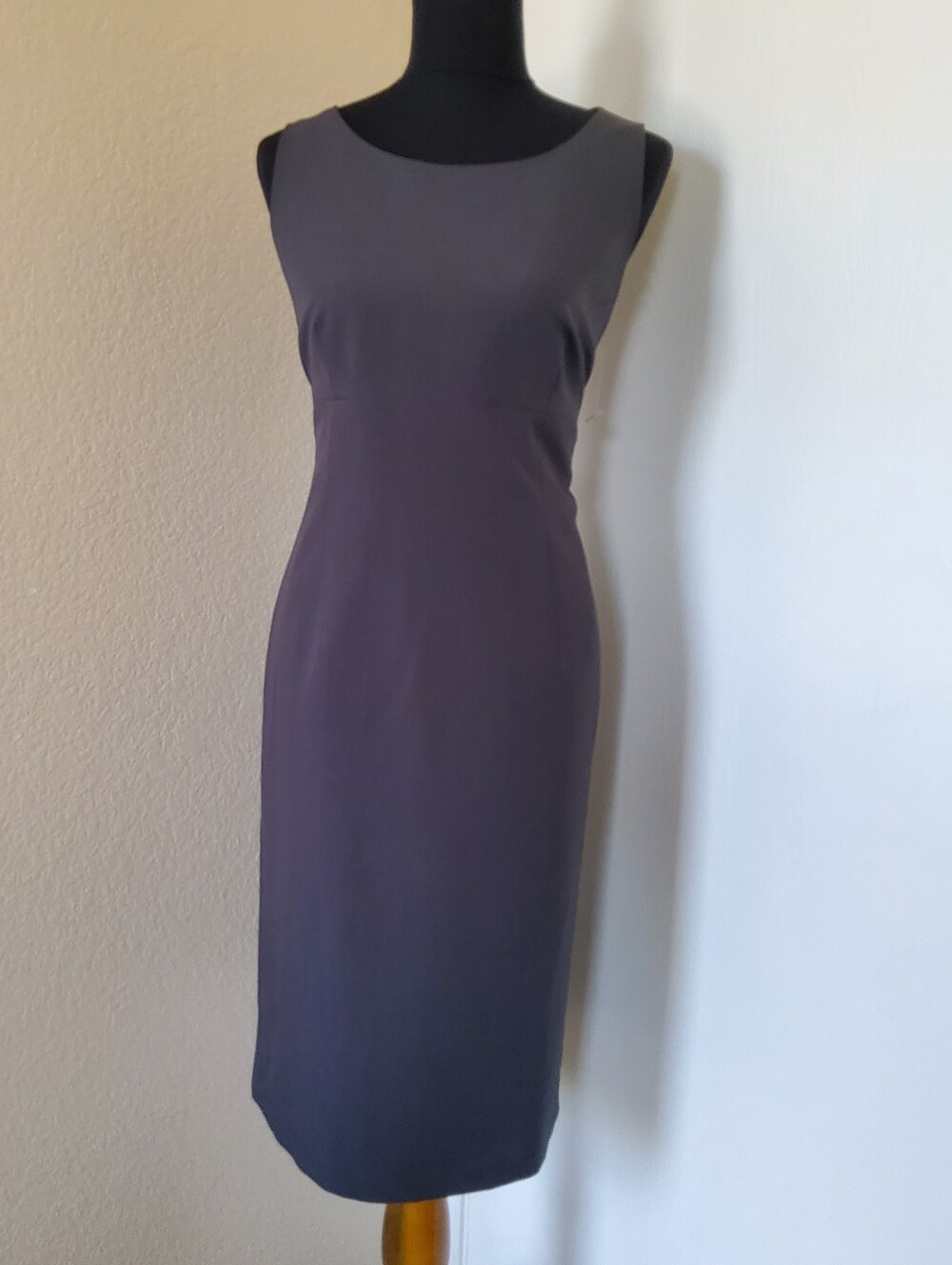 Le Suit Sleeveless Sheath Dress Black Charcoal 12 NWT​